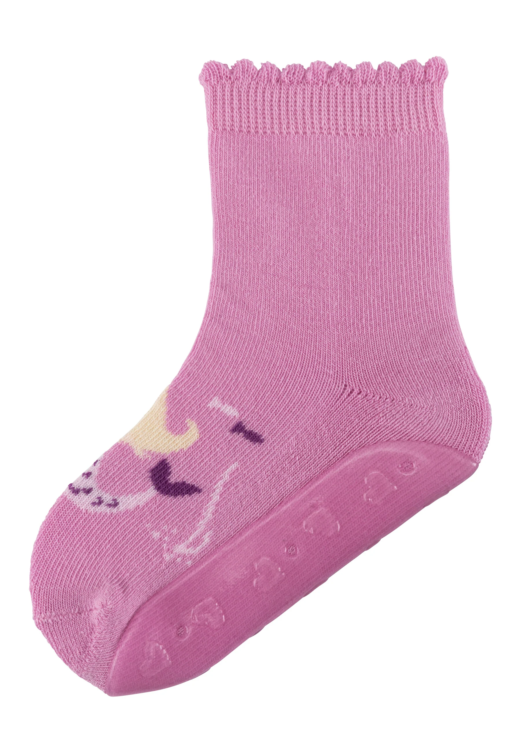Sterntaler Fliesen Flitzer AIR Stoppersocken in Pink - Meerjungfrau