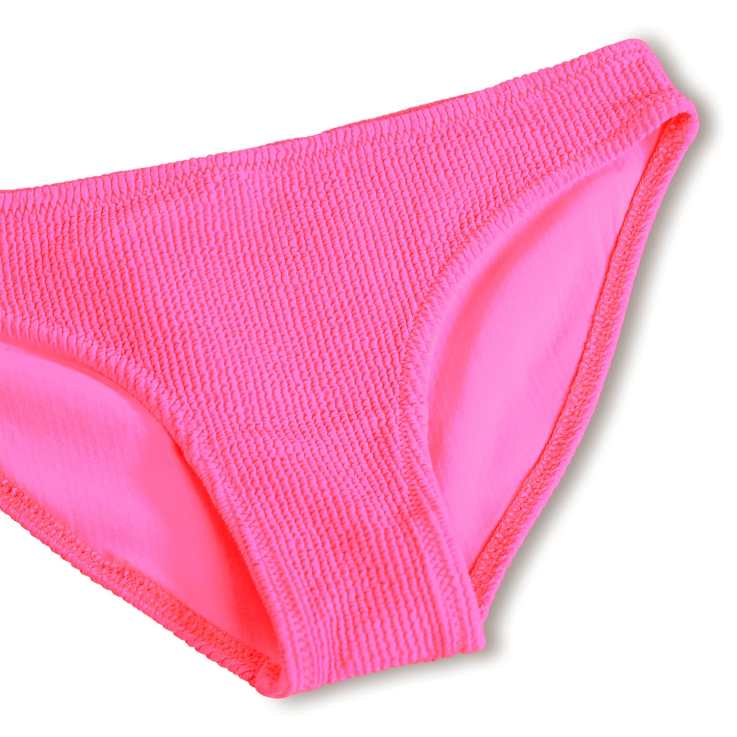Molo Nolo Crinkle Bikini Sportlich in Neon Pink