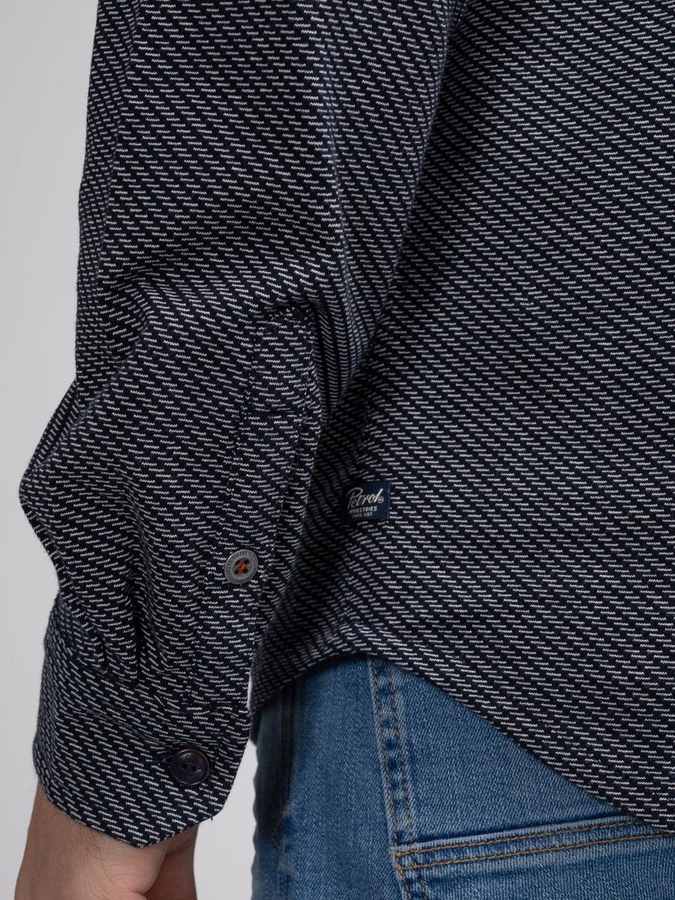 Petrol Industries Hemd in Navy Blau - SALE