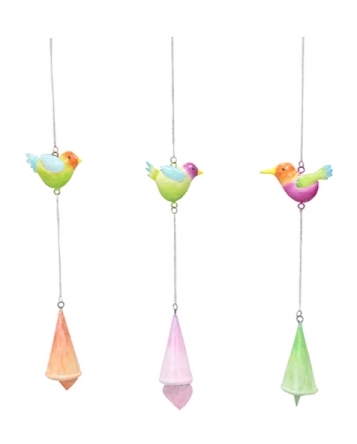 PAPE-VOGEL-CHIMES_248860A_4411 Pape Kette mit Vogel & Glocken - Farbauswahl