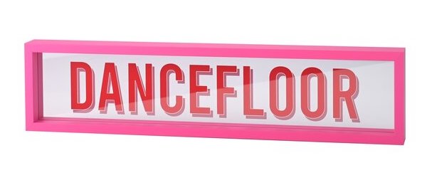 The Gift Company Großer Bilderrahmen in Pink - Dancefloor