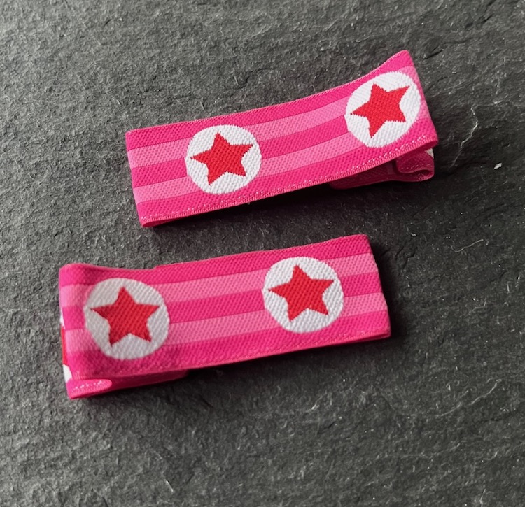 Wowzers Designer Clips - Pink Sterne - 1 Paar Wowzers Designer Clips - Pink Sterne - 1 Paar