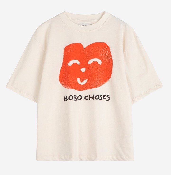 Bobo Choses Joyful Face Boxy T-shirt Smiley - SALE Bobo Choses Joyful Face Boxy T-shirt Smiley - SALE