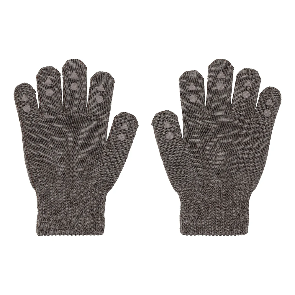 GoBabyGo Fingerhandschuhe Merinowolle - Braun Melange GoBabyGo Fingerhandschuhe Merinowolle - Braun Melange