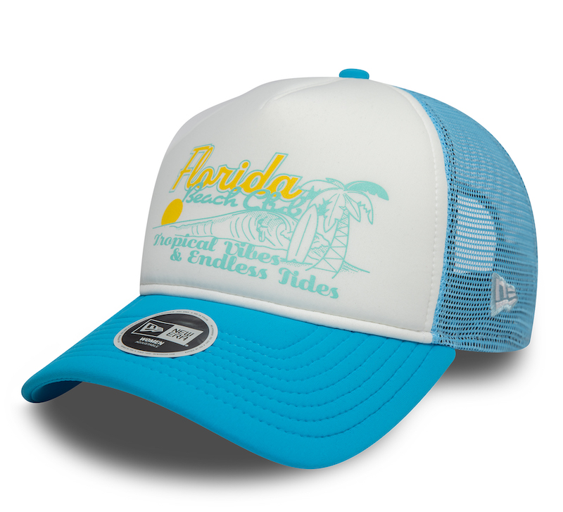 New Era Womens Trucker Cap in Türkis - Florida Beach Club New Era Womens Trucker Cap in Türkis - Florida Beach Club