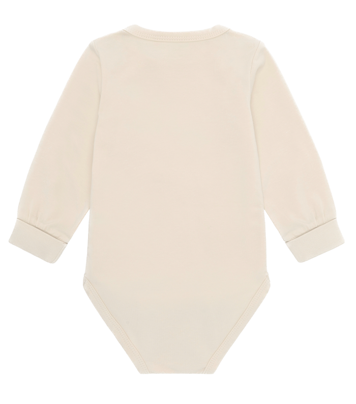 Minymo Langarm Body in Creme mit Rhino und Krokodil