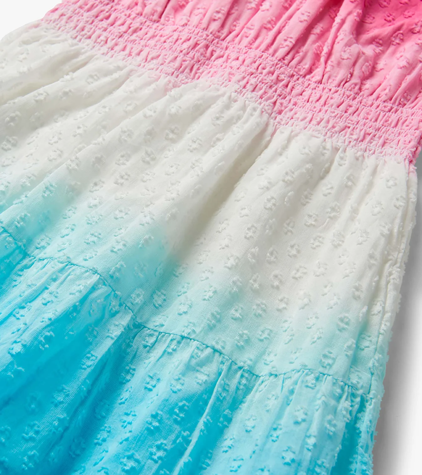 Hatley Summer Garden Dip Dye Sommerkleid mit Farbverlauf - Pink bis Blau