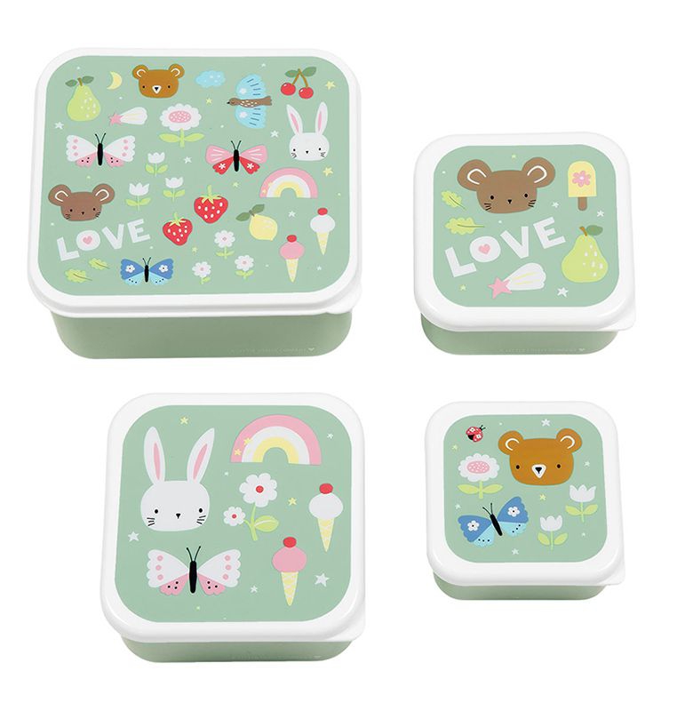 A Lovely Little Company Brotzeitbox Set von 4 - Joy