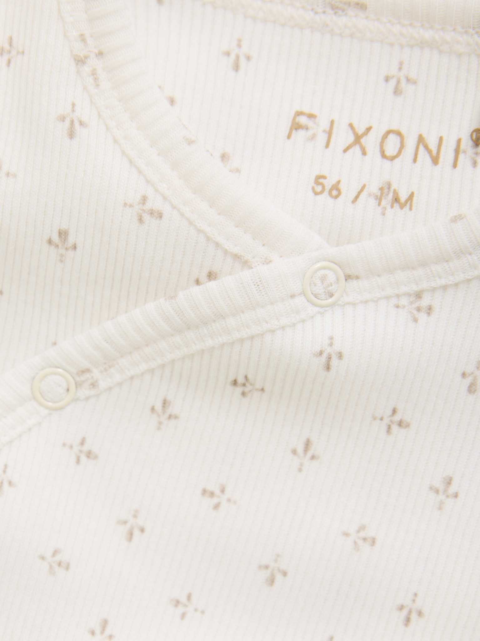 FIXONI Langarm Wickelshirt in Gardenia - allover Muster FIXONI Langarm Wickelshirt in Gardenia - allover Muster