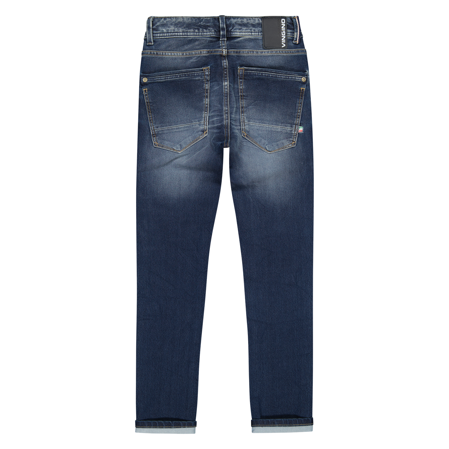 AW22KBD42001_ALFONS_Cruziale-Blue_BACK Vingino Jeans ALFONS Skinny Fit - 4-Way Stretch in Cruziale Blau