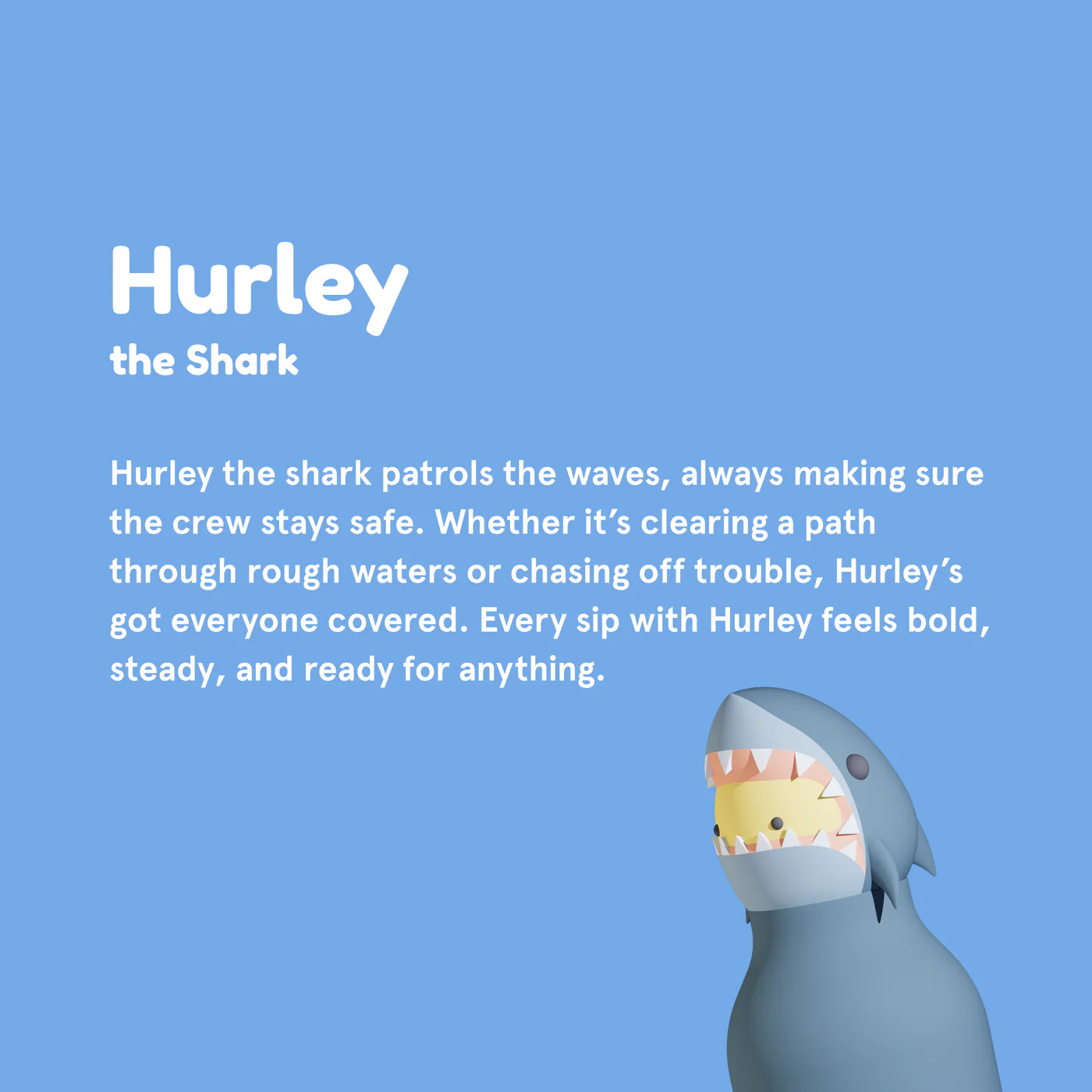 Asobu Bestie Trinkflasche - Hurley Shark - Haifisch