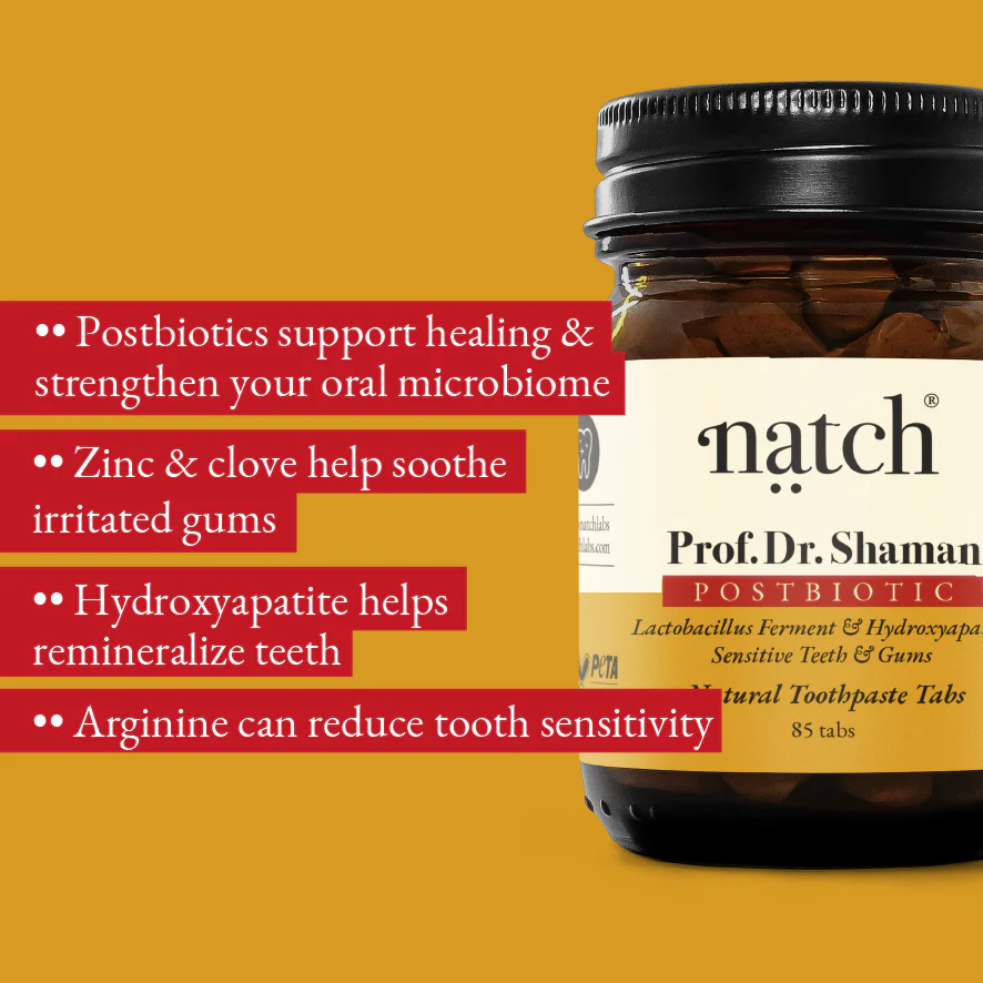 NATCH Zahnpasta-Tabletten Postbiotic - Prof. Dr. Shaman NATCH Zahnpasta-Tabletten Postbiotic - Prof. Dr. Shaman