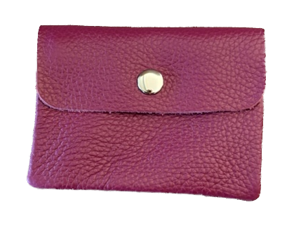 BFF Soft Leder Geldbeutel in Brombeer Pink - klein