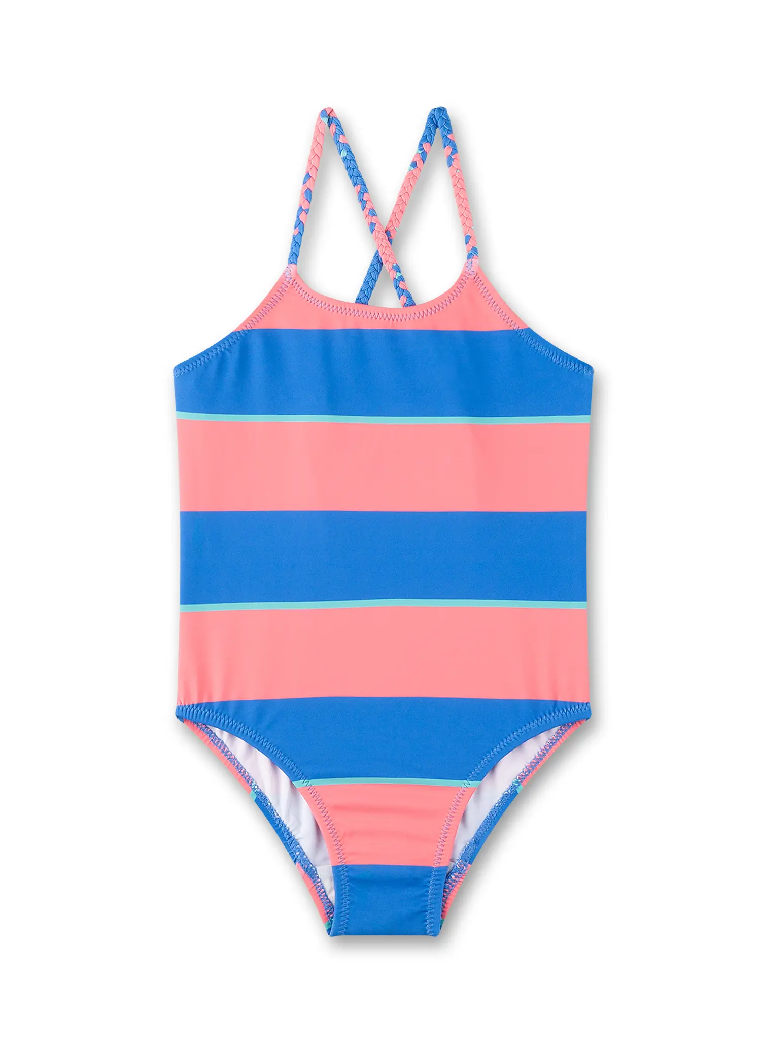 Sanetta Badeanzug gestreift - Pink/Blau - SALE Sanetta Badeanzug gestreift - Pink/Blau - SALE