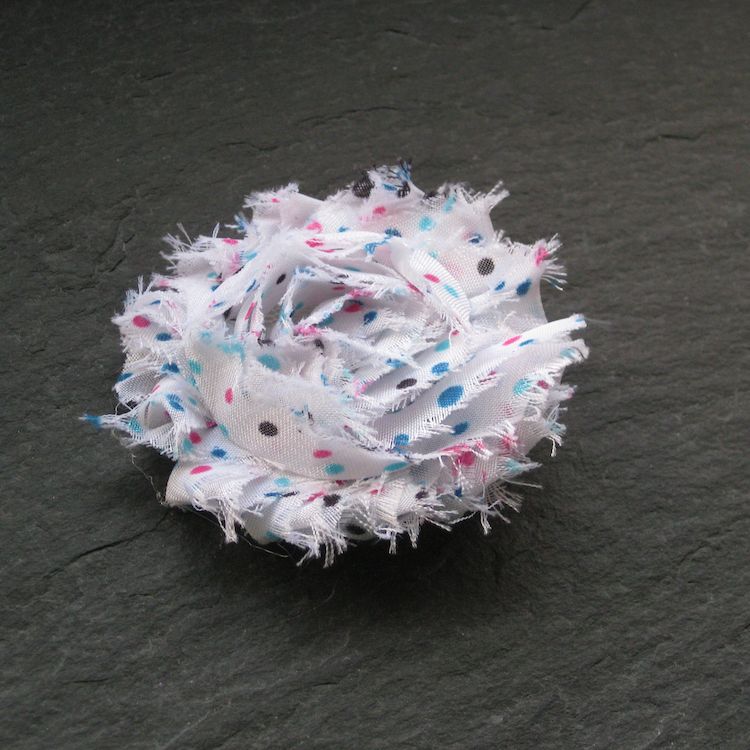 Wowzers Blütenclips - Shabby Chic für Haare & Kleidung - Confetti