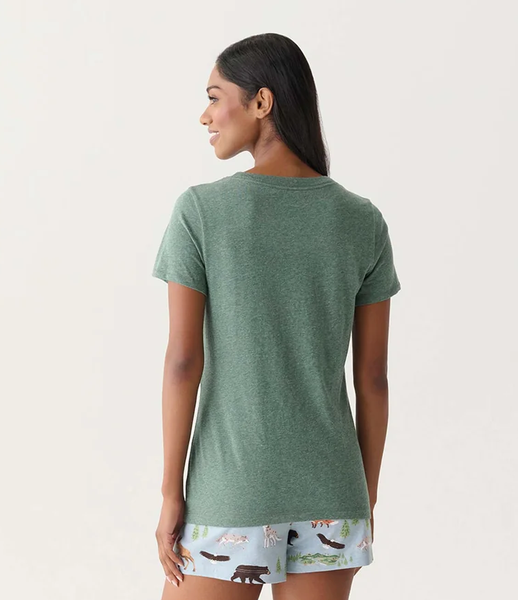 Little Blue House Northern Wilderness Kurzarm T-Shirt in Grün - Leader of the Pack Little Blue House Northern Wilderness Kurzarm T-Shirt in Grün - Leader of the Pack