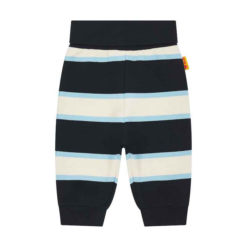Steiff Sweathose Blau Gestreift mit Babybund - SALE