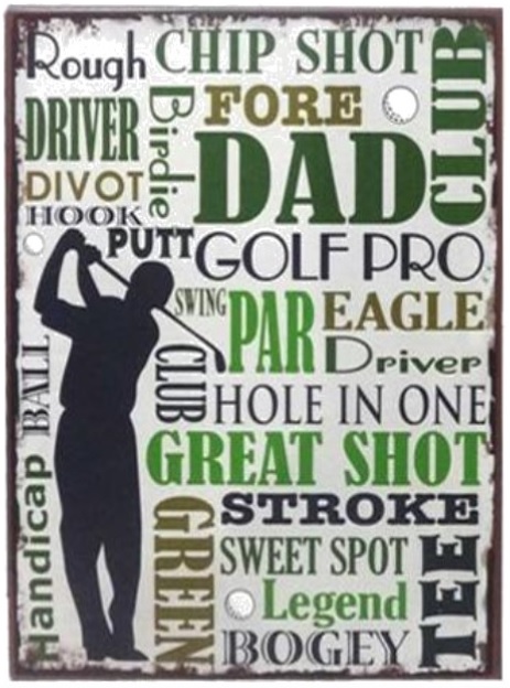 golf Lafinesse Metal Schild - Golf