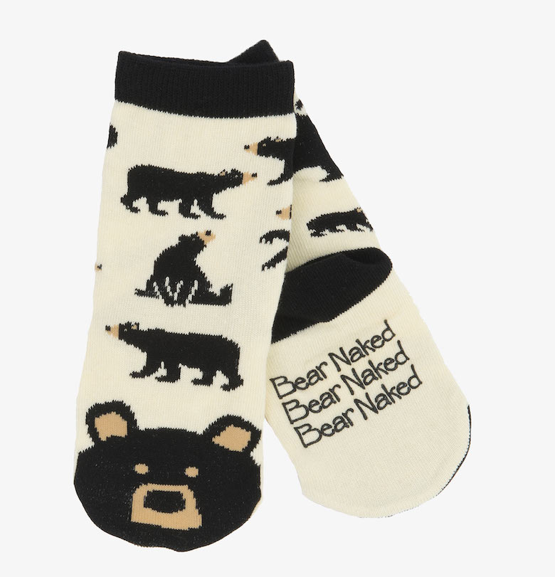 Little Blue House Kinder Stopper-Socken - Black Bear - Bär