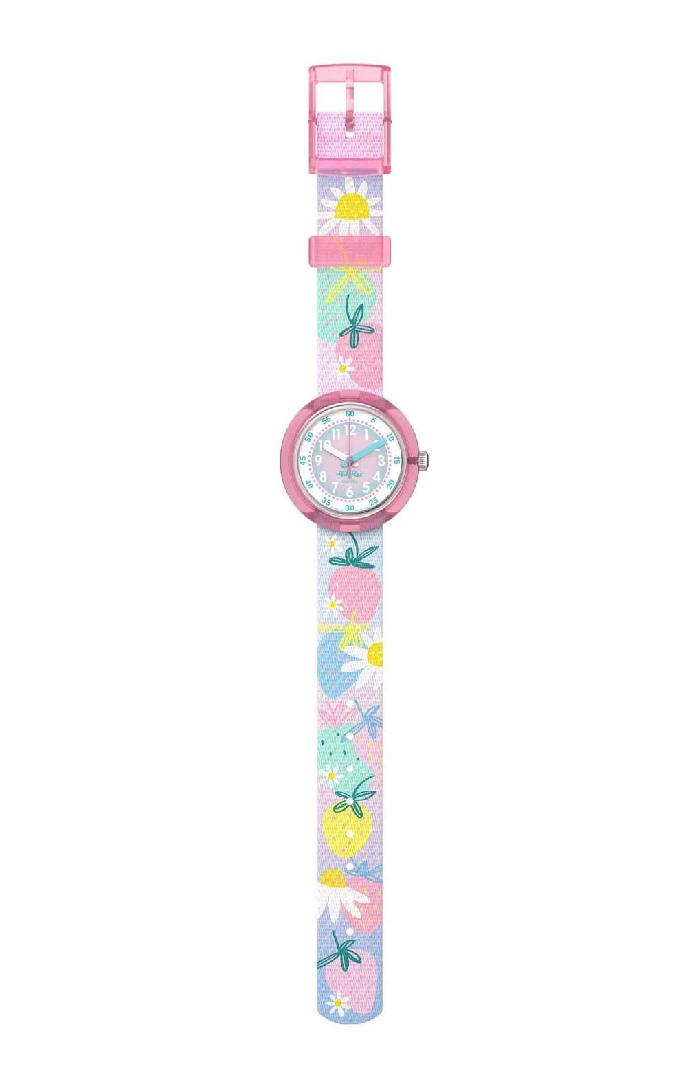 Flik Flak Kinderuhr + Brotdose Set - BERRY NICE - Beeren & Blumen 