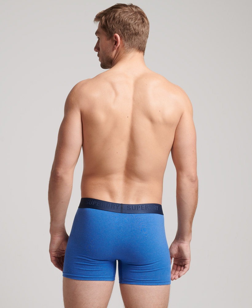 upload9223368955666052486 Superdry Boxer Unterhosen 3er Pack - Rich Navy/Bright Blue/Mazerine