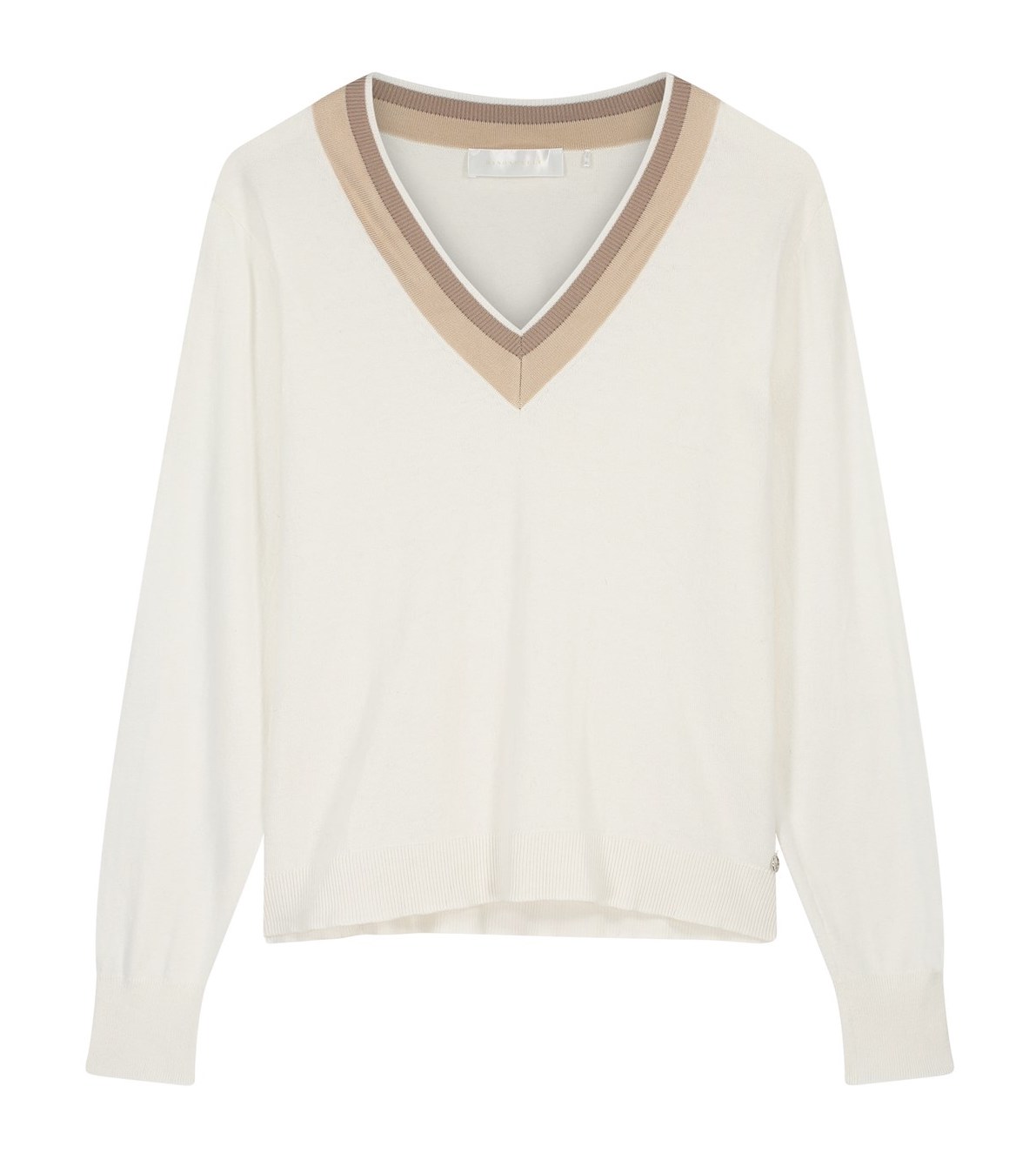 Rino & Pelle Kasja Pullover in Weiß mit V-Neck