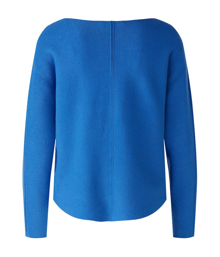 MIss Lagotte Boatneck Pullover Strickpulli in Blau - SALE