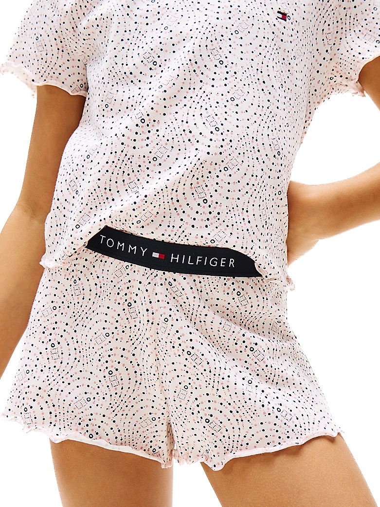 Tommy Hilfiger Signature Pyjama kurz - gepunktet - SALE