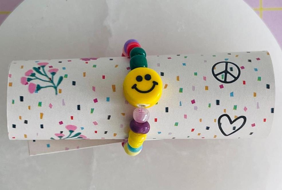 Noi Elastic Ring Smiley Bunt - 1 Ring Noi Elastic Ring Smiley Bunt - 1 Ring