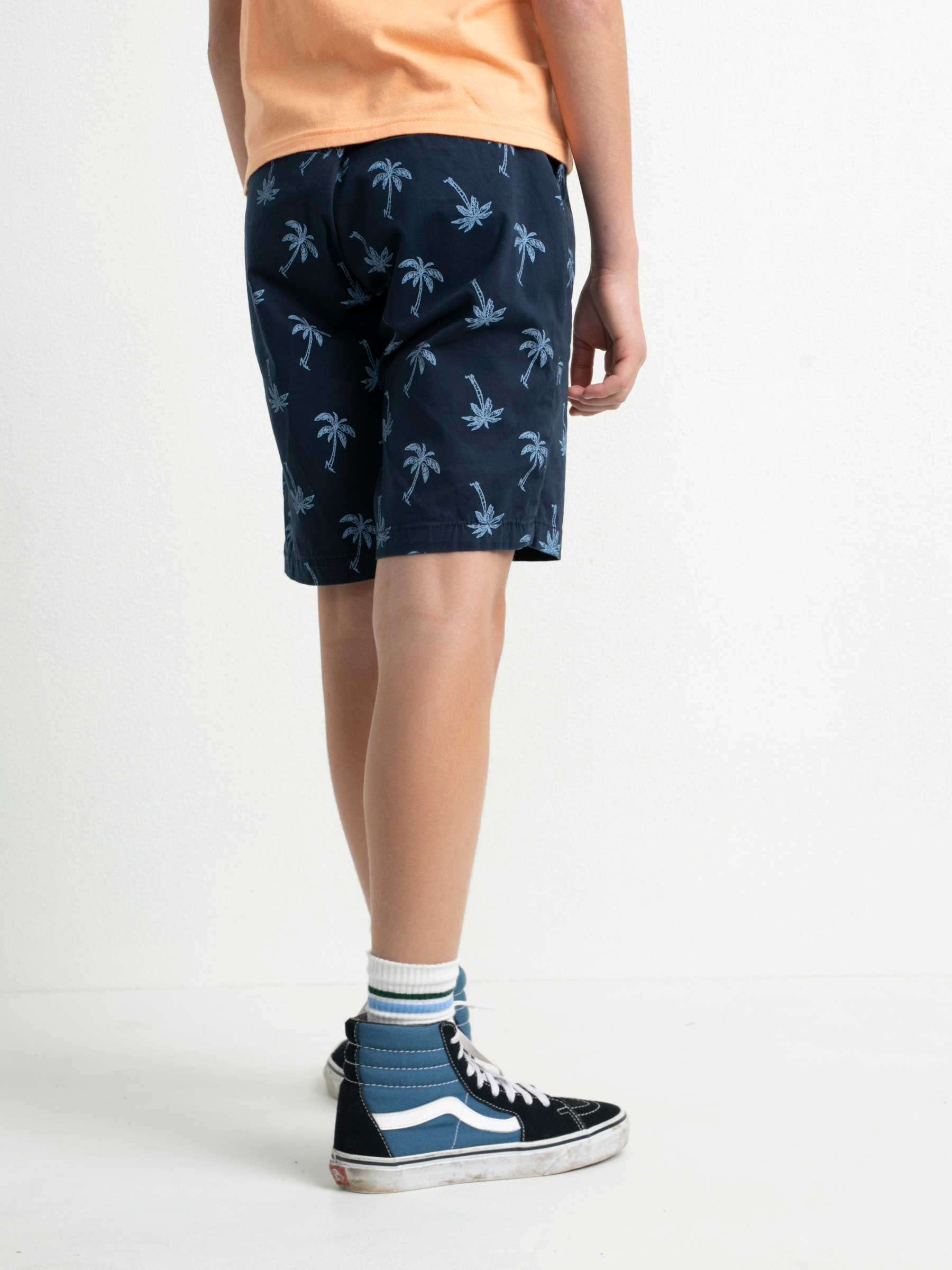 Petrol Industries Kids Chino Shorts in Blau - Palmen