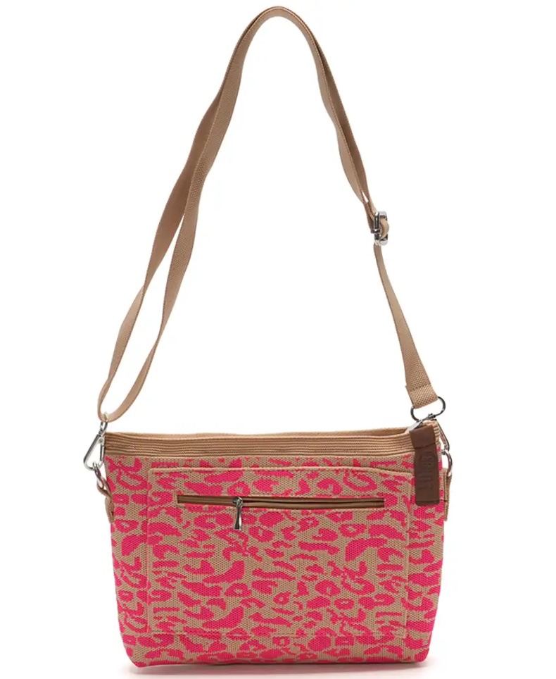 LOT83 Tasche Kaat Beige & Pink Leo 