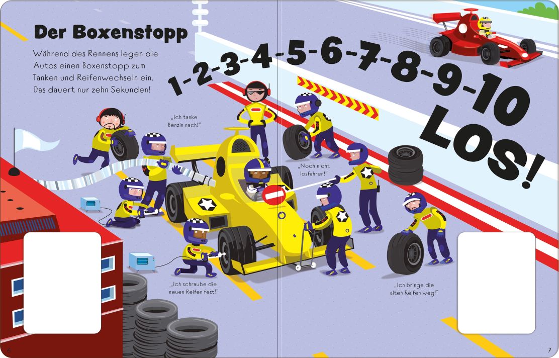 Usborne Spielbuch - Wer gewinnt das Autorennen? mit zwei Aufziehautos und drei Rennstrecken Usborne Spielbuch - Wer gewinnt das Autorennen? mit zwei Aufziehautos und drei Rennstrecken