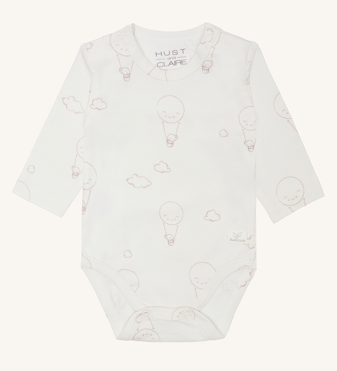 Hust & Claire Bebe Langarm Body in Creme mit Luftballonen Hust & Claire Bebe Langarm Body in Creme mit Luftballonen