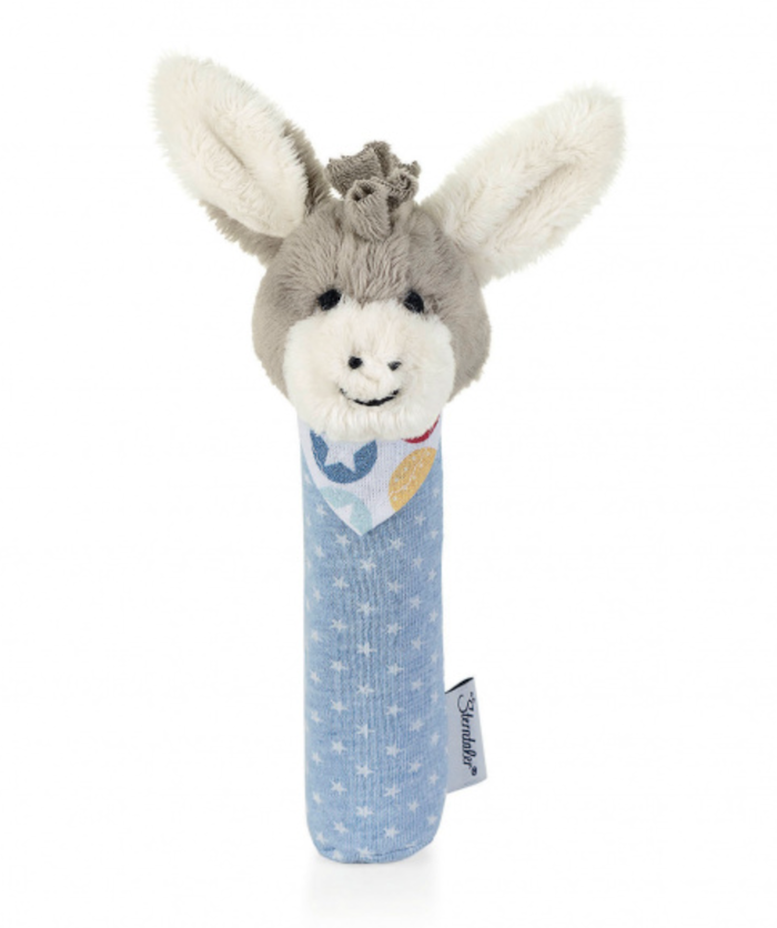 Sterntaler Quietschtier Baby Greifling Emmi Esel Blau