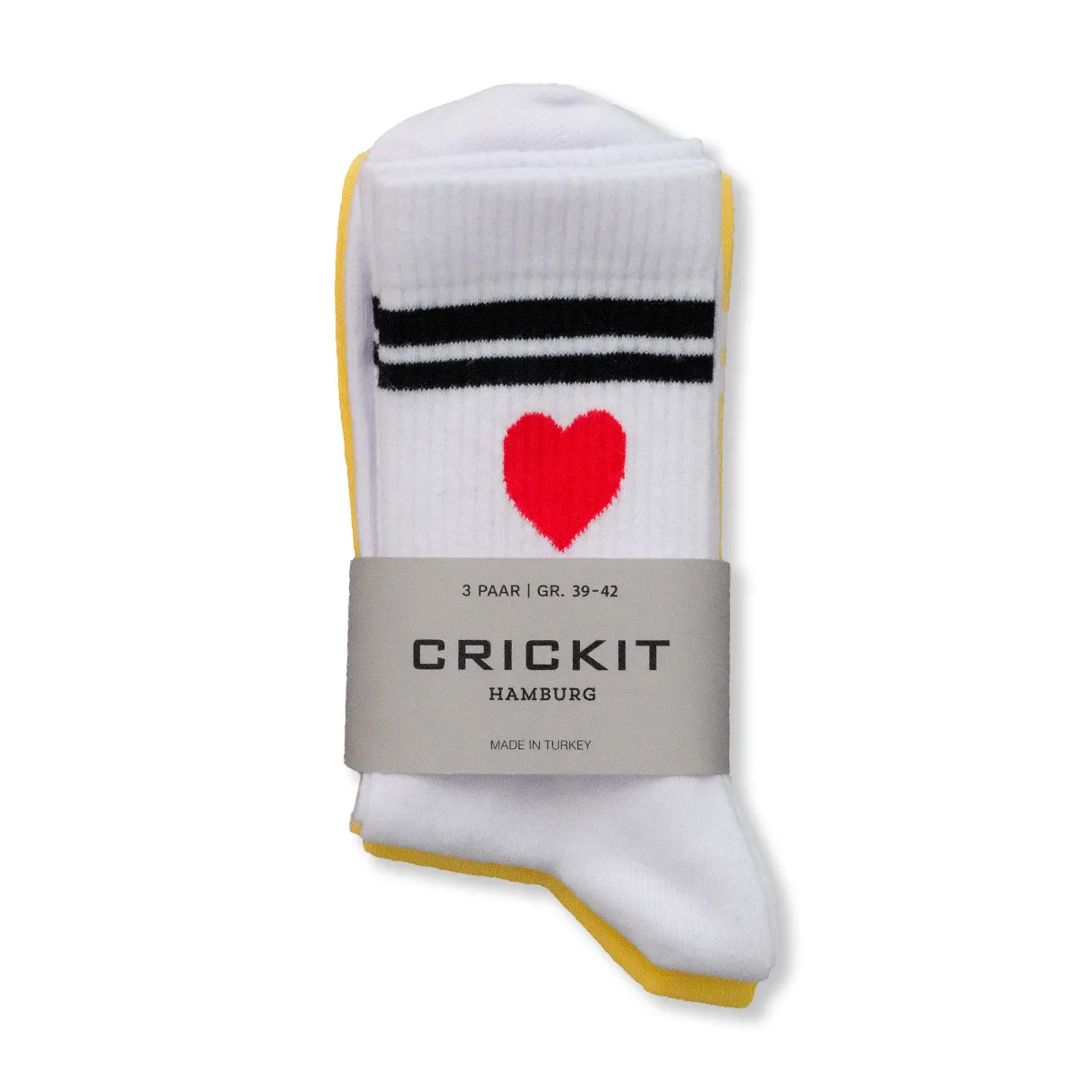 Crickit Tennissocke 3er-Set - SUNNY Weiß/Gelb/Hellblau Crickit Tennissocke 3er-Set - SUNNY Weiß/Gelb/Hellblau