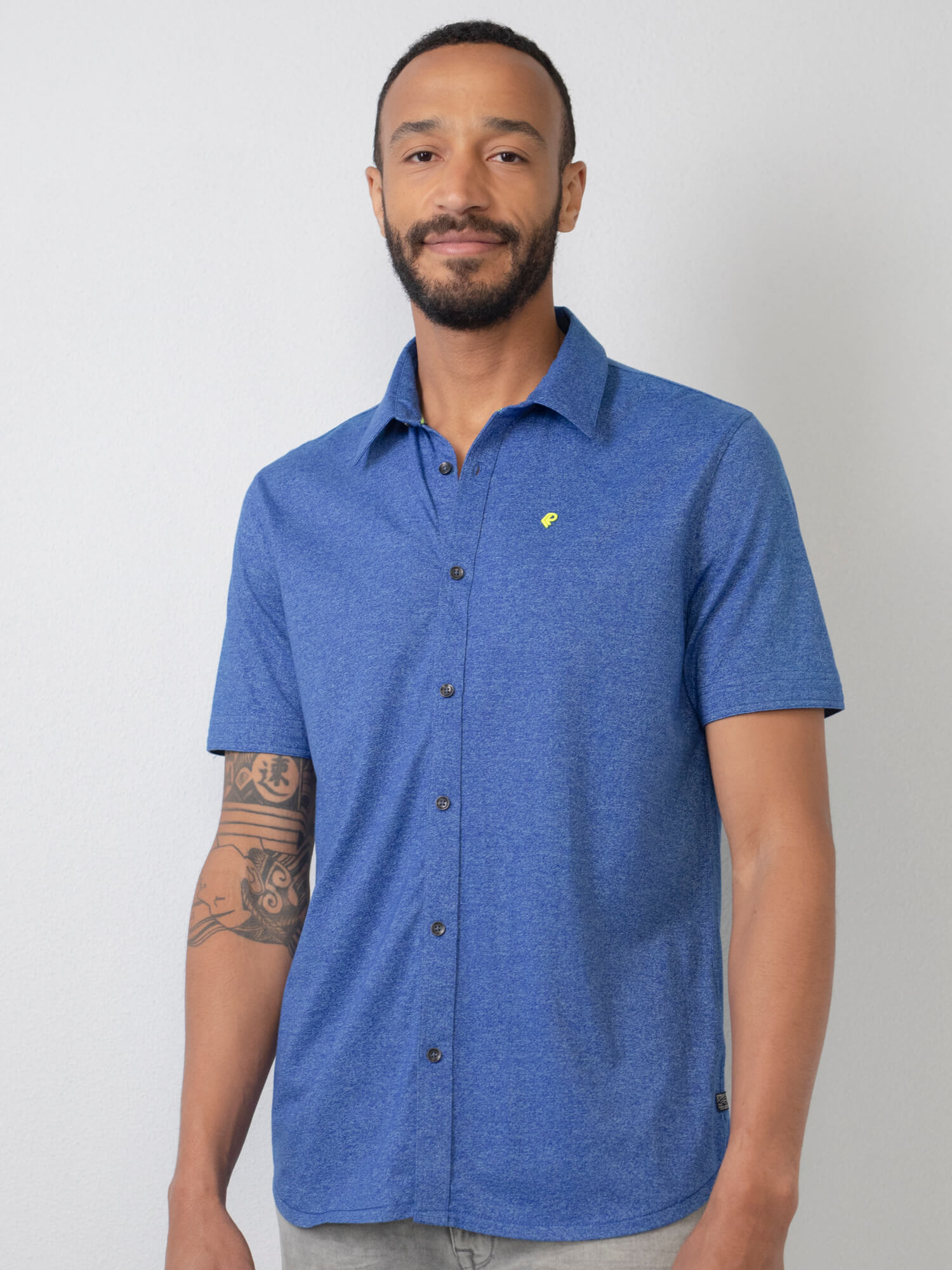 Petrol Industries Herren Polohemd in Blau - SALE