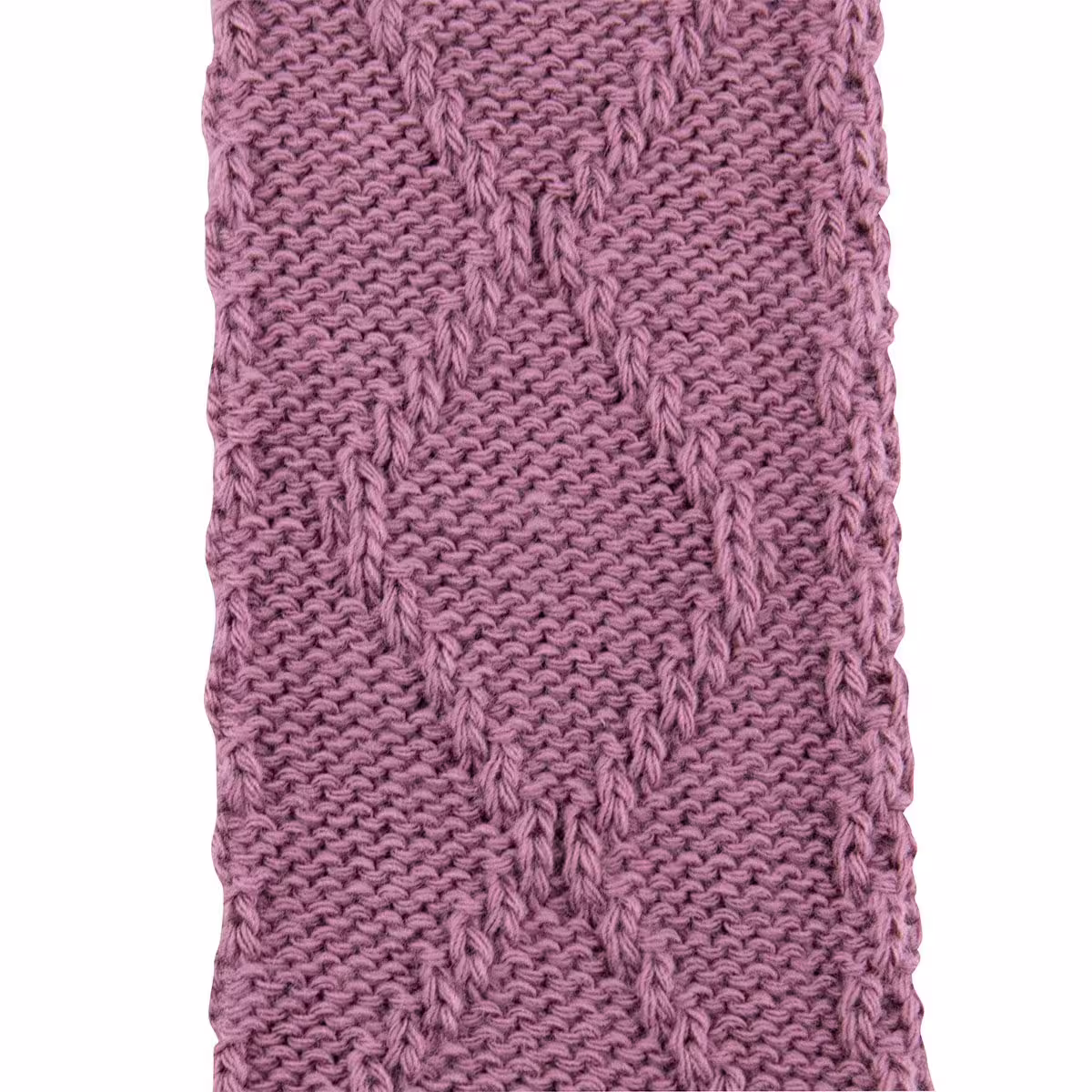 Ewers Stulpen mit Zopfmuster in Mauve