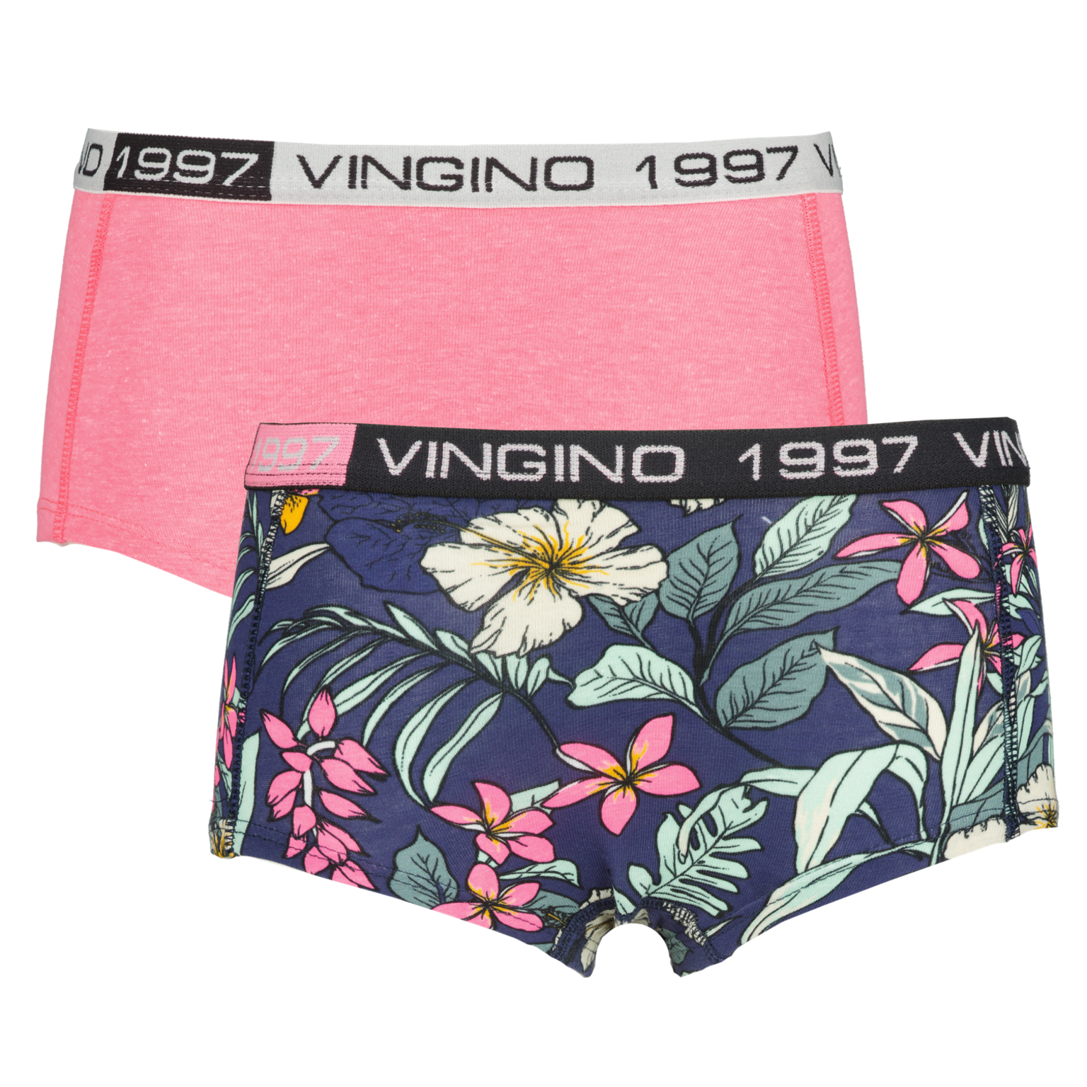 Vingino Unterwäsche 2er Set - NEON FLOWER Pink Glo
