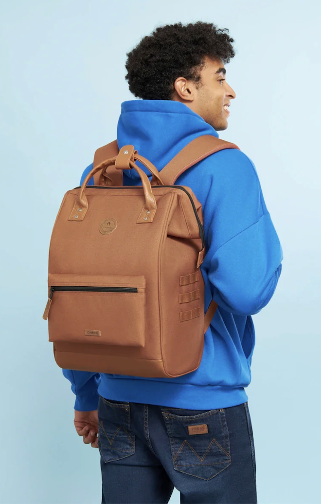 Cabaia Rucksack TURIN Large mit Laptop-Fach - Camel Braun