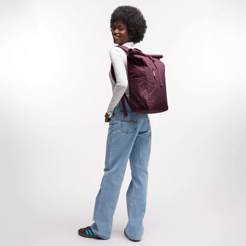 GOT BAG ROLLTOP EASY KRAKEN - Rolltop Rucksack in Kraken Weinrot