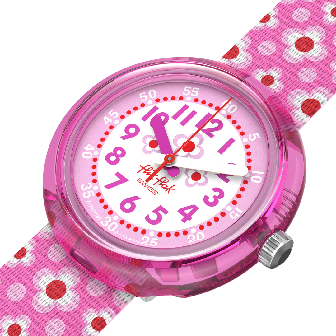 Flik Flak Uhr Kinderuhr in Pink - Power Flower Flik Flak Uhr Kinderuhr in Pink - Power Flower