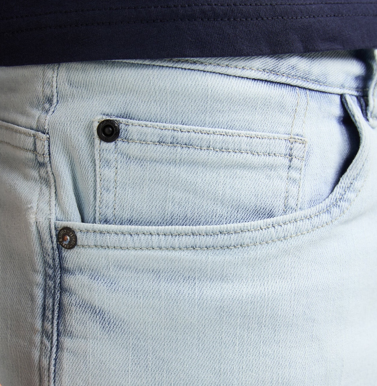 Petrol Industries Herren regular Jeansshort Bassano Shockwave in Blau