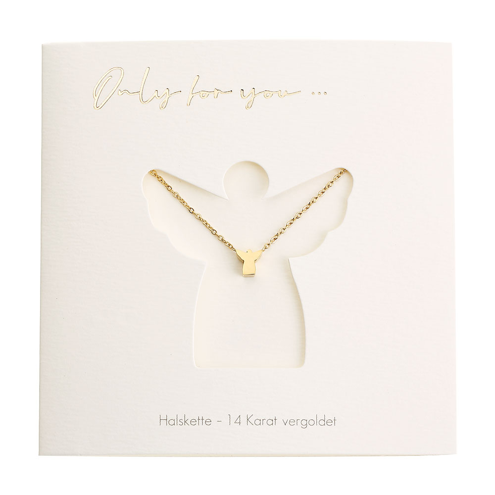Halskette - Only for You - Schutzengel - Vergoldet