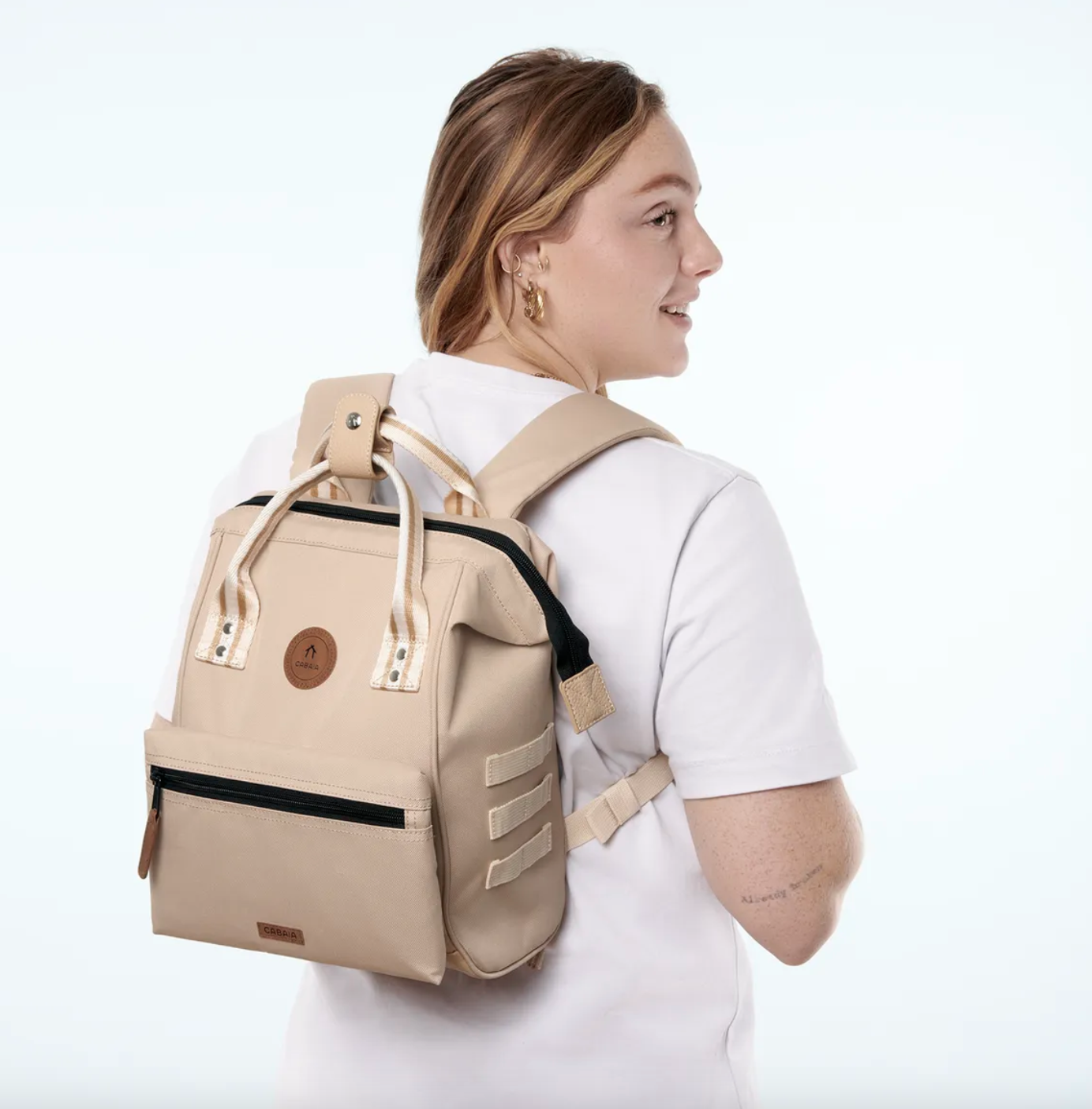 Cabaia Rucksack LOBITO Small mit Laptop-Fach - Beige Cabaia Rucksack LOBITO Small mit Laptop-Fach - Beige