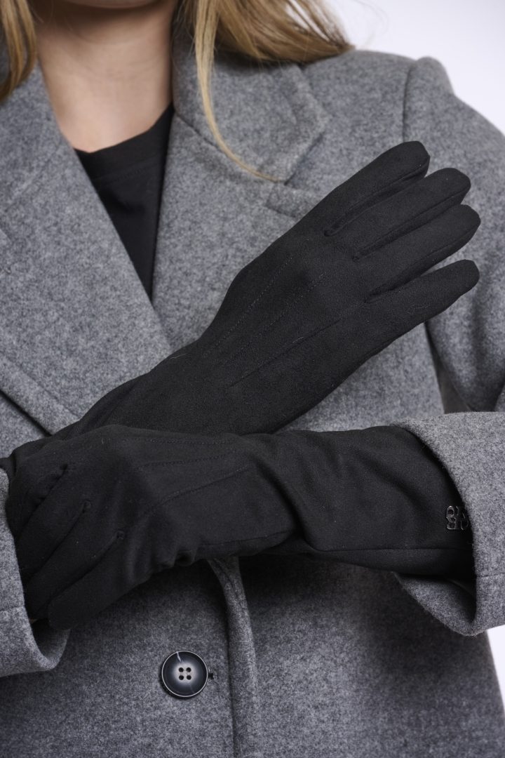 Rino & Pelle Feniks Lange Handschuhe in Schwarz 