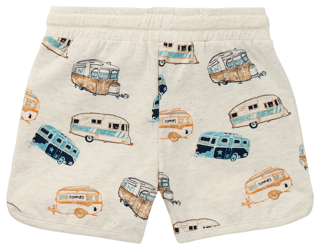 Noppies-Shorts-Huizhou-2 Noppies Huizhou Jersey Shorts in Oatmeal mit Autos - SALE