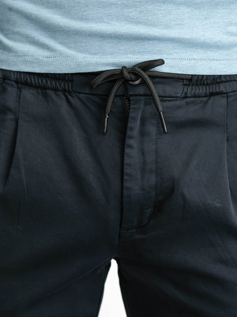 Petrol Industries Herren Chino mit Drawstring Kordel in Navy Blau