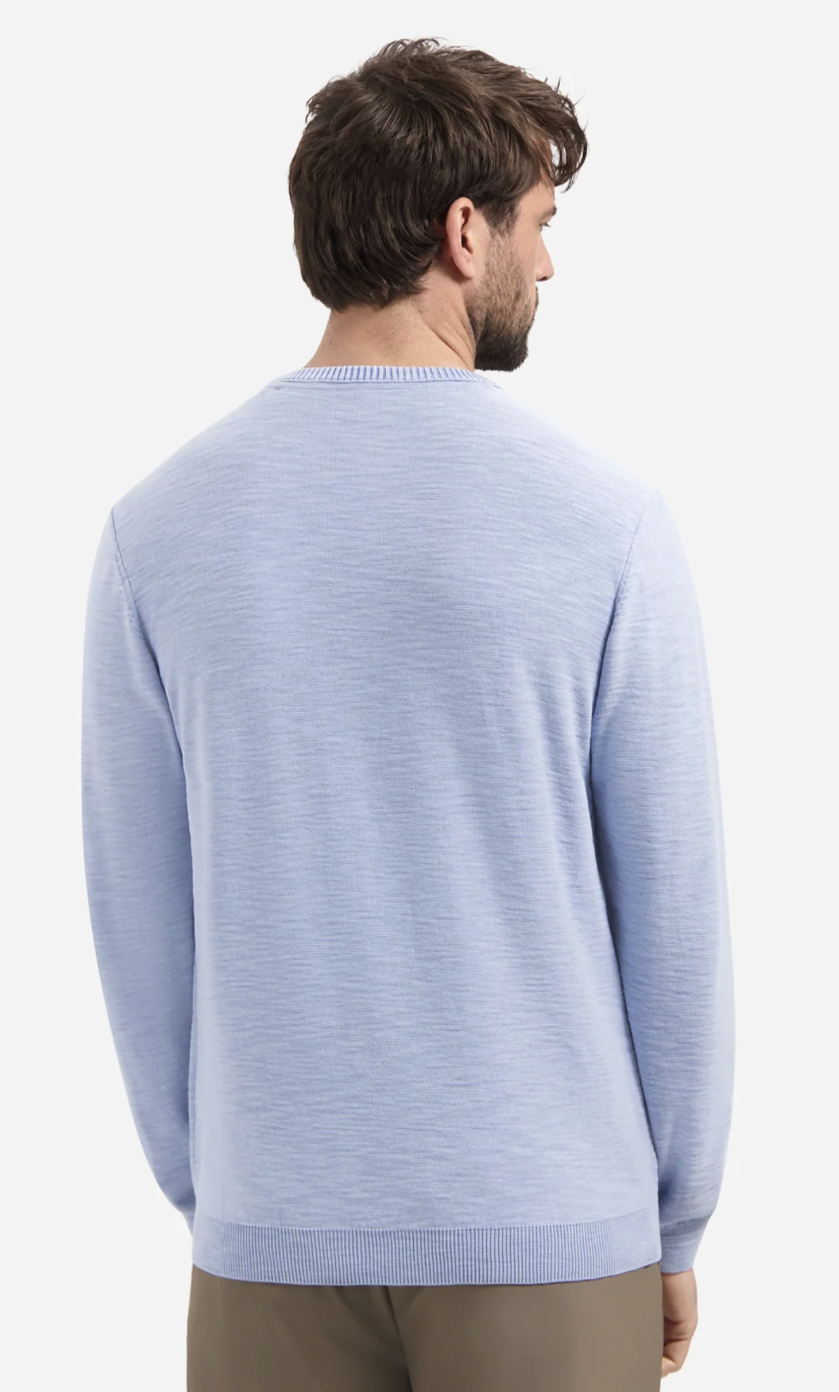 No Excess Herren Feinstrickpullover in Blau