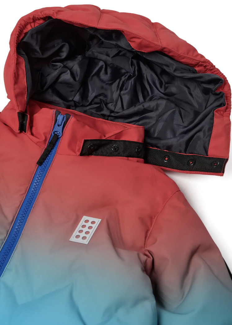 LEGO® Winterjacke/Skijacke – LWJESTED 709 mit Farbverlauf Blau zu Rot