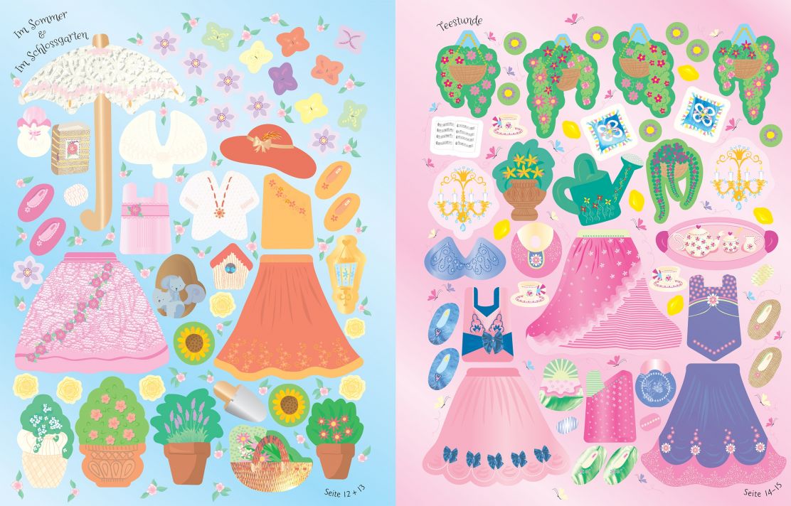 Usborne Mein Anziehpuppen Stickerbuch - Prinzessinnen Usborne Mein Anziehpuppen Stickerbuch - Prinzessinnen